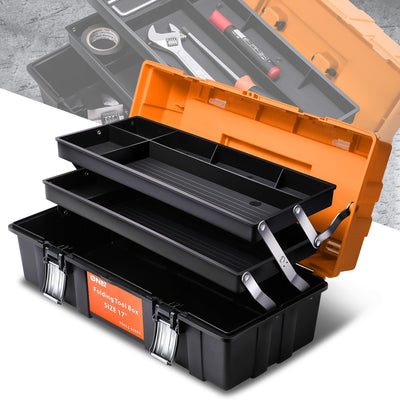 3-Drawer Lockable Plastic Tool Box <br>17 in. L x 7.7 in. W x 6.9 in. H
