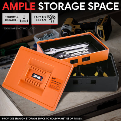 Lockable 2-Layer Tool Box w/Handle <BR>Overall Size: 11.8 x 8.2 x 6.2 in.