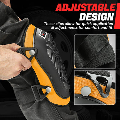 Adjustable High-Density EVA Foam TPR Shell Knee Pads