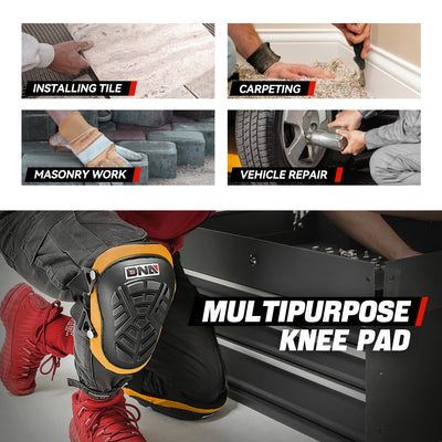 Adjustable High-Density EVA Foam TPR Shell Knee Pads