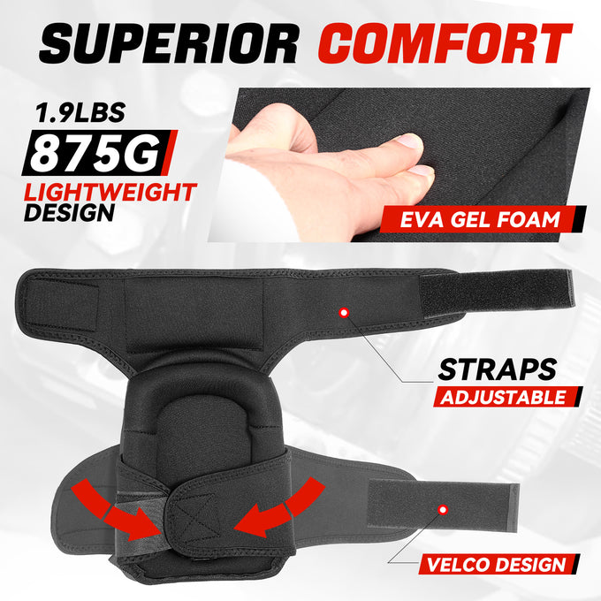 Adjustable High-Density EVA Foam TPR Shell Knee Pads
