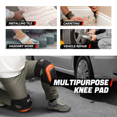Adjustable High-Density EVA Foam TPR Shell Knee Pads