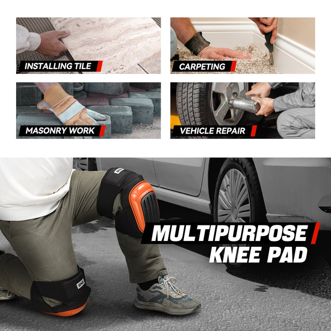 Adjustable High-Density EVA Foam TPR Shell Knee Pads
