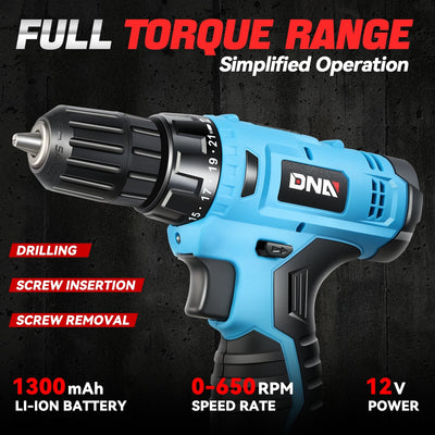 12V 21+1 Torque Settings 3/8 in. Cordless Drill <br> w/ Battery Charger