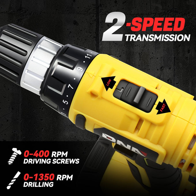 18V 21+1 Torque Settings 3/8 in. Cordless Drill <br> w/ Battery Charger
