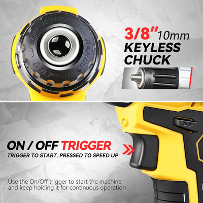 18V 21+1 Torque Settings 3/8 in. Cordless Drill <br> w/ Battery Charger