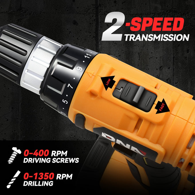18V 21+1 Torque Settings 3/8 in. Cordless Drill <br> w/ Battery Charger
