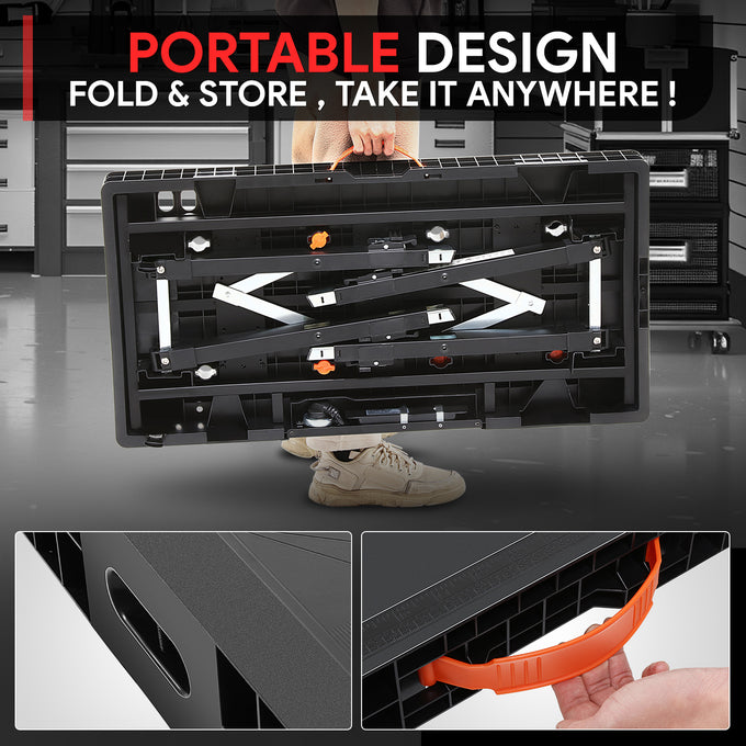 37 L x 18.9 in. W 5-in-1 portable workbench <br> w/4 Casters