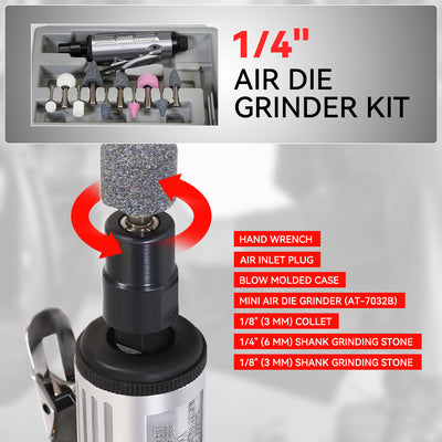 90PSI Air Grinder Kit Built-in Regulater