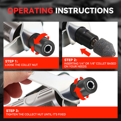 90PSI Air Grinder Kit Built-in Regulater