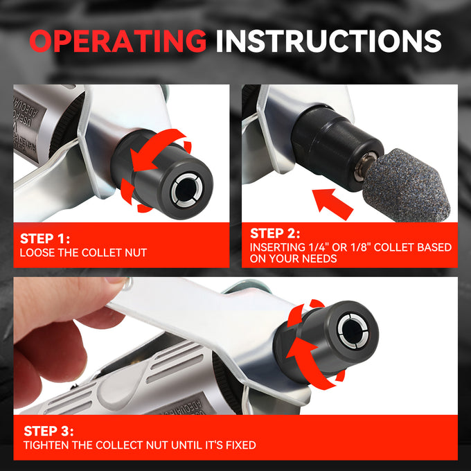 90PSI Air Grinder Kit Built-in Regulater