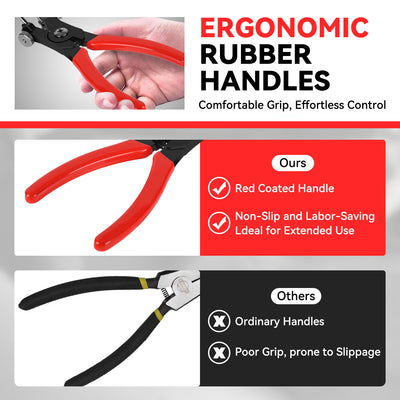 6.5 in. Multiple Angle Adjustment Snap Ring Plier Set