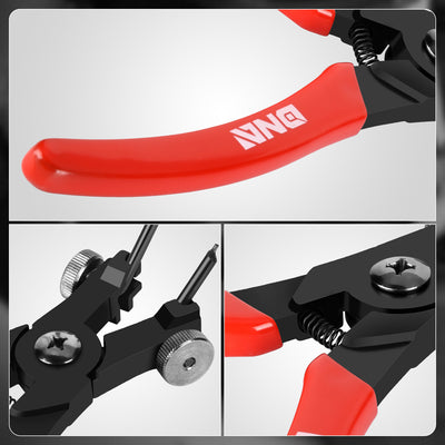 6.5 in. Multiple Angle Adjustment Snap Ring Plier Set