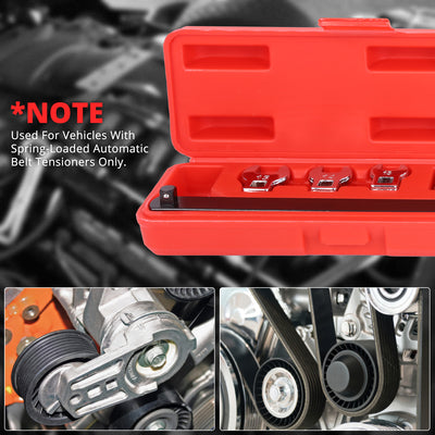 9PCS Remove-Install Pulley Serpentine Belt Tool Set
