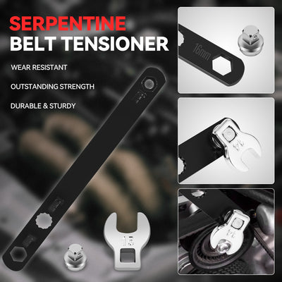 14PCS Remove-Install Pulley Serpentine Belt Tool Set