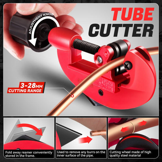 3 in 1 T-Shaped Flaring Tools Kit <br> w/ Two Bendable 180 Degrees Pipe Benders