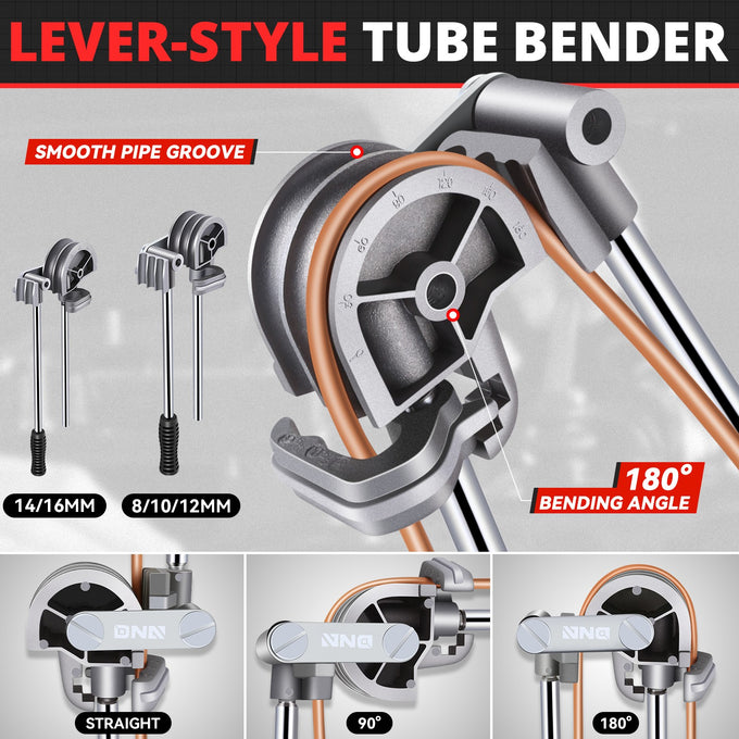 3 in 1 T-Shaped Flaring Tools Kit <br> w/ Two Bendable 180 Degrees Pipe Benders