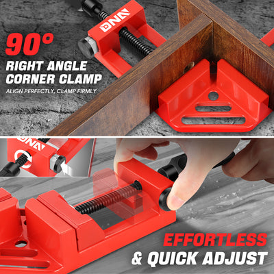 Quick Release Corner Clamp(2.75 in. Max) <br> w/2 Rotating Handle and Movable Jaws