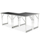 3Pcs 4 Levels Height Adjustment Aluminum Work Bench <BR>39.3 in. L x 23.6 in. W