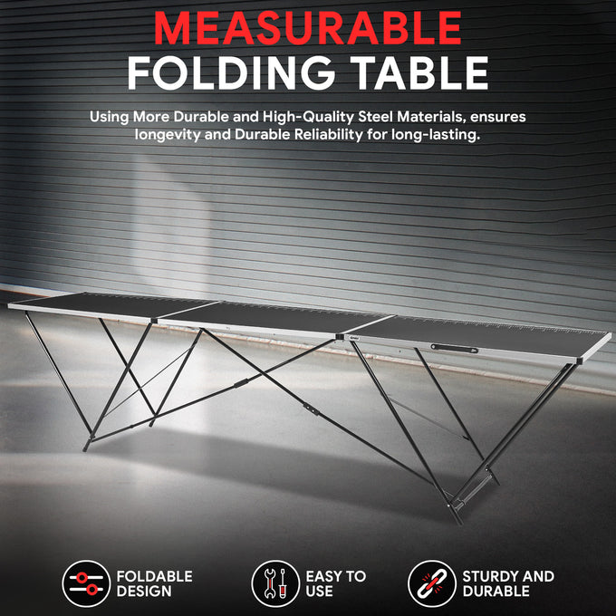 Foldable Design Steel Work Bench <BR>118 in. L x 23.6 in. W x 30.5 in. H