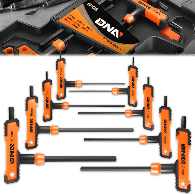 8pc 2-10mm Hex key set[A Variety Of Color Options]<br> w/ Storage Box