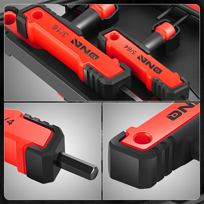 8pc 5/32-3/8 in.Hex key set[A Variety Of Color Options] <br> w/ Storage Box