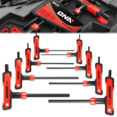 8pc 5/32-3/8 in.Hex key set[A Variety Of Color Options] <br> w/ Storage Box