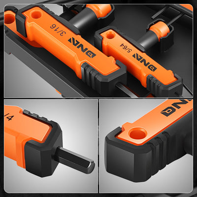 8pc 5/32-3/8 in.Hex key set[A Variety Of Color Options] <br> w/ Storage Box