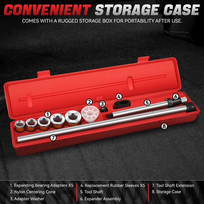 Camshaft Bearing Removal Tool Kit <br> W/ 5 X Split Driving Plugs