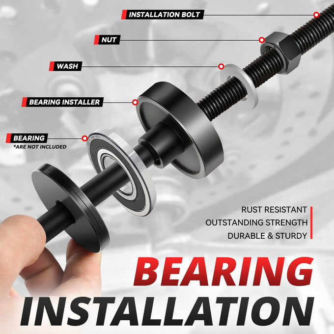 Wheel Remove and Install Bearings Tool Kit <BR> 01-20 Sportster,Twin Cam,Vrsc