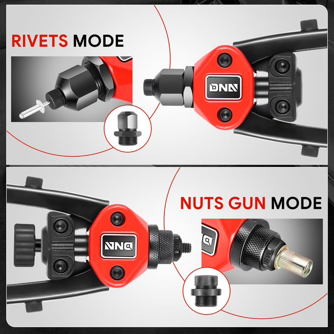 3-in-1 12 in. Wrench Rivet Nut Tool Se <br> 10 x 14 x 3.5 inches