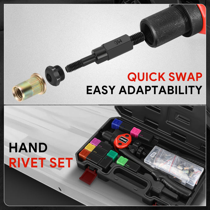 12 in. Wrench Rivet Nut Tool Set <br> 10 x 14 x 3.5 inches