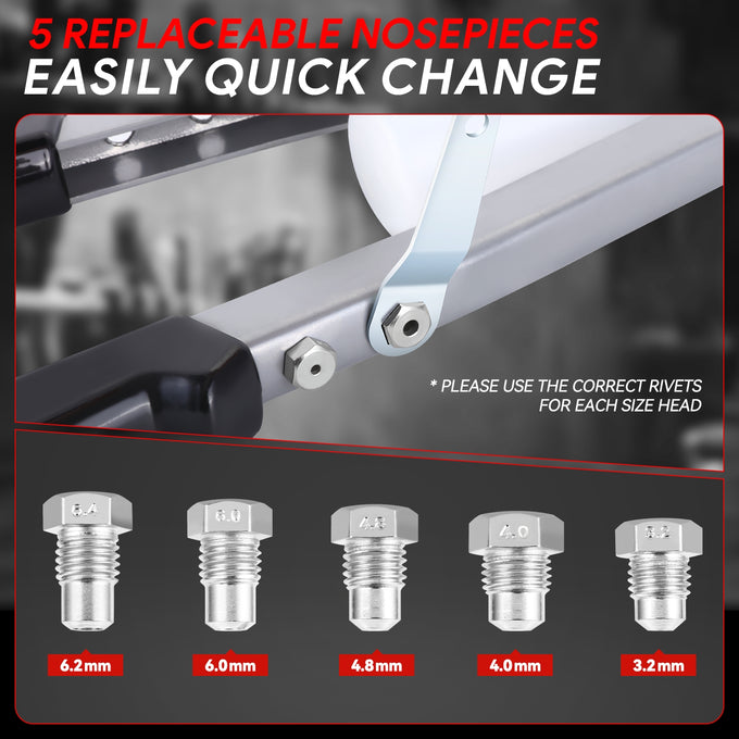 21 in. Rivet Gun Wrench Tool Kit Set <br> 21 x 7 x 1.8 in.
