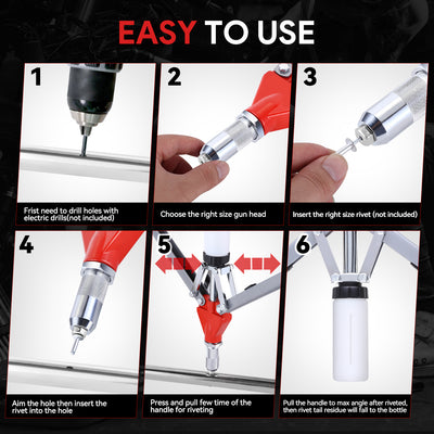 21 in. Rivet Gun Wrench Tool Kit Set <br> 21 x 7 x 1.8 in.