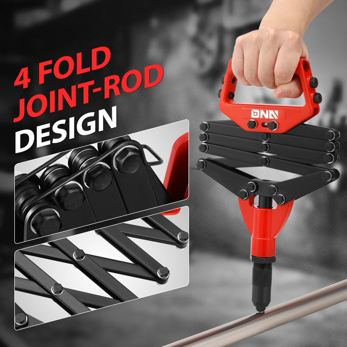 32 in. Folding Hand Rivet Wrench Tool set <br> 12 x 7.5 x 1.8 in.