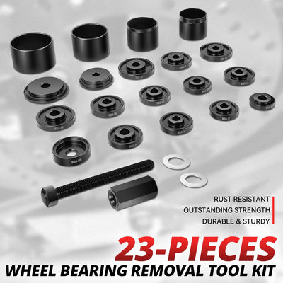 23pcs Wheel Bearing Puller Adapters Kit <br> W/Storage Bag