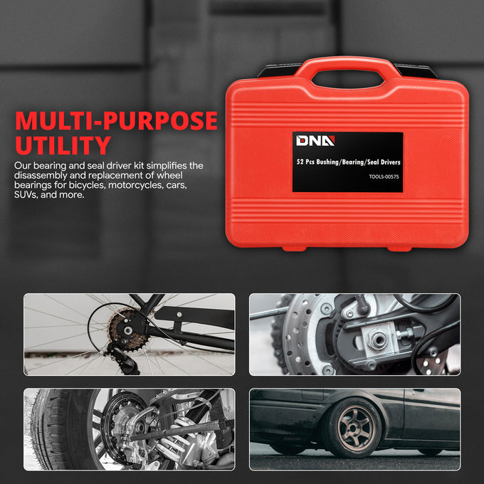 52pcs Replace The Bearing Seat Rings and Seal Tool kits<br> Increased To 74MM/2.91 in