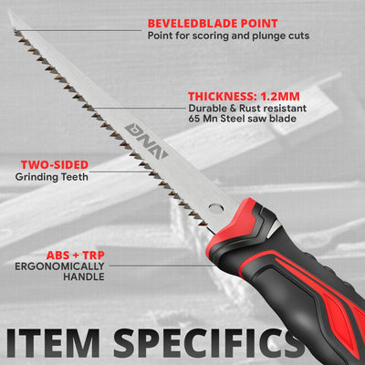 Corrosion Resistance Wallboard Saw <BR> W/Hanging Hole Design