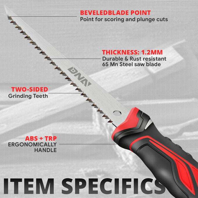 Corrosion Resistance Wallboard Saw <BR> W/Hanging Hole Design