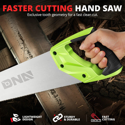 2PCS 17 in. 7 Bi-Ground Hand Saw <BR> W/Hanging Hole Design
