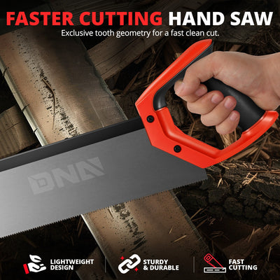2PCS 12 in. 9 Bi-Ground Teeth Hand Saw <BR> W/Hanging Hole Design