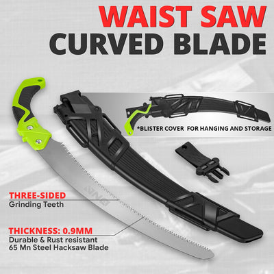 15.5 in. L Curved blade Waist saw <br> 22.4 x 1.77 x 1 in.
