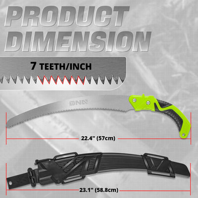 15.5 in. L Curved blade Waist saw <br> 22.4 x 1.77 x 1 in.
