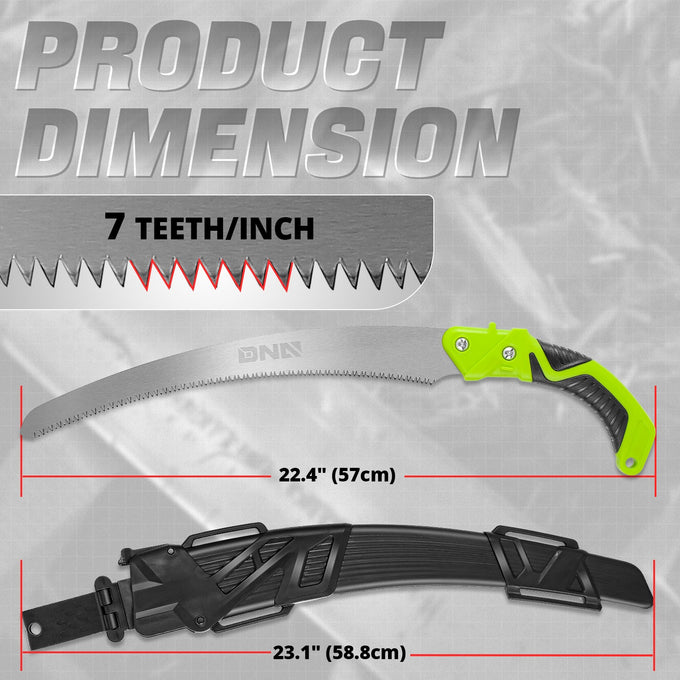 15.5 in. L Curved blade Waist saw <br> 22.4 x 1.77 x 1 in.