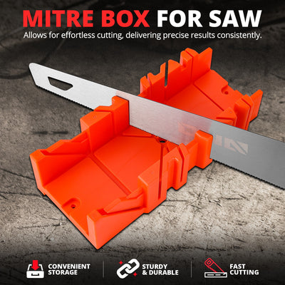 Wood Coving Cutting Angles Mitre box <BR> Measures 12 in. x 5.5 in. x 3.5 in.
