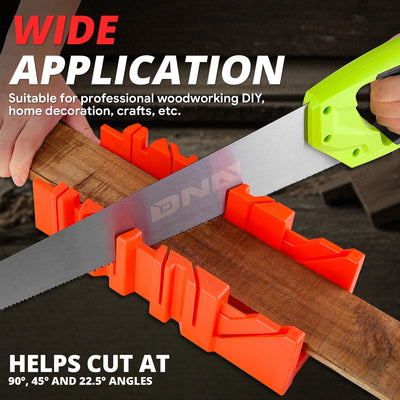 Wood Coving Cutting Angles Mitre box <BR> Measures 12 in. x 5.5 in. x 3.5 in.