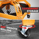 Pneumatic Rolling Padded Seat W/Wheels <br> 22.5 to 26.8 in. Adjustable Height