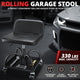 Rolling Padded Seat w/ Backrest <br> 22 to 26 in. Adjustable Height