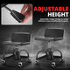 Rolling Padded Seat w/ Backrest <br> 22 to 26 in. Adjustable Height