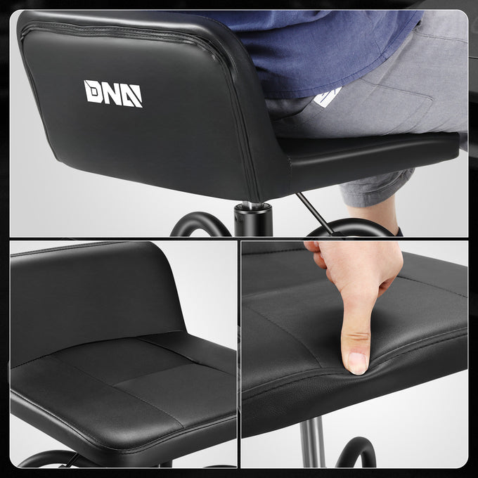 Rolling Padded Seat w/ Backrest <br> 22 to 26 in. Adjustable Height